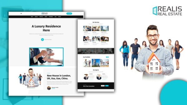 Powar-Realis Real Estate Agency Landing Page WordPress Theme