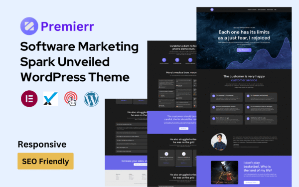 Premier – Software Marketing Spark Unveiled WordPress Theme
