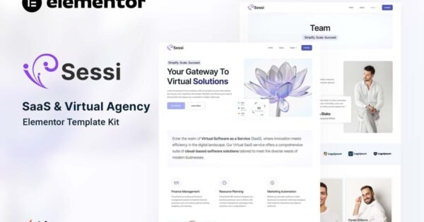 Sessi – Saas & Virtual Agency Elementor Template Kit