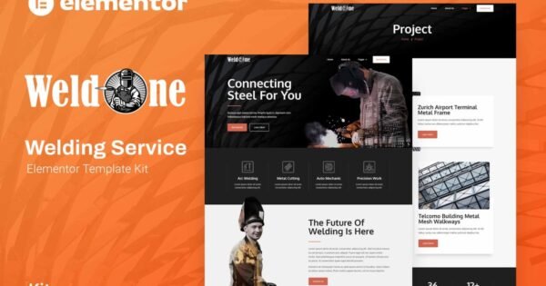 Weldone – Welding Service Elementor Template Kit
