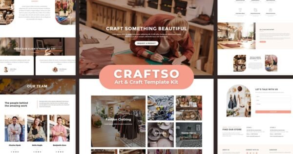 Craftso – Crafting Elementor Template Kit
