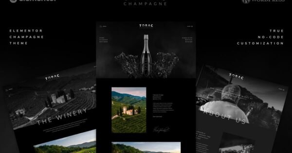 Torac – Champagne Elementor Template Kit