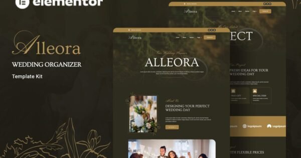 Alleora – Wedding Organizer Elementor Template Kit