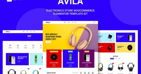 Avila – Electronic WooCommerce Elementor Template Kit
