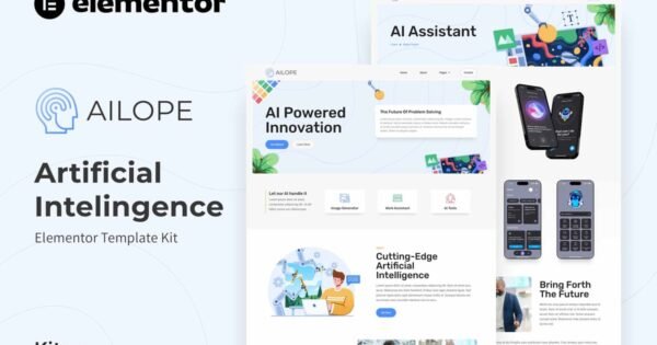 Ailope – Artificial Intelligence Elementor Template Kit