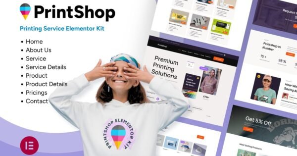 Printshop – Printing Business Elementor Template Kit