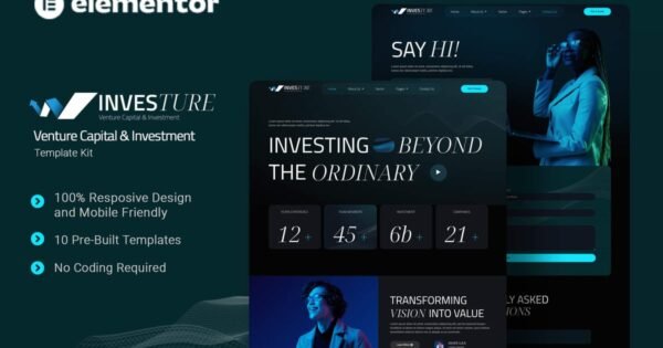 Investure – Venture Capital & Investment Elementor Template Kit