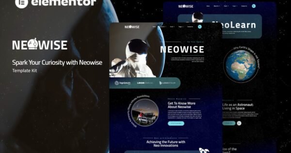 Neowise – Astronomy Elementor Template Kit