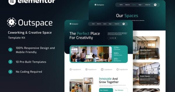 Outspace – Coworking & Creative Space Elementor Template Kit