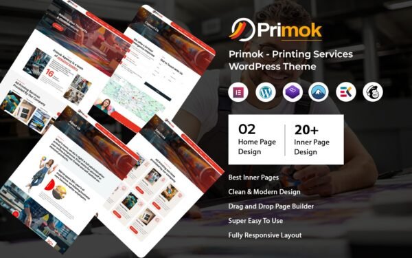Primok – Digital Printing and 3D Printing Service WordPress Theme