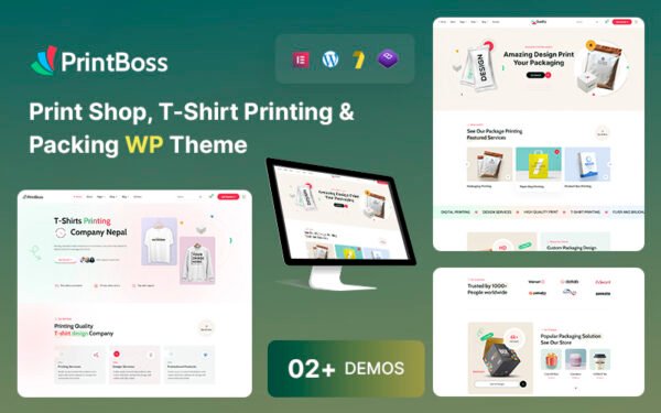 Printboss – Print Shop T-Shirt, Printing & Packing WordPress Theme