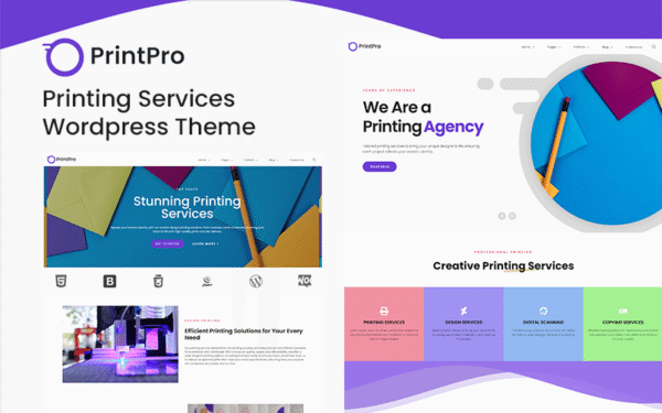 PrintPro – Printing Services Wordpress Theme WordPress Theme