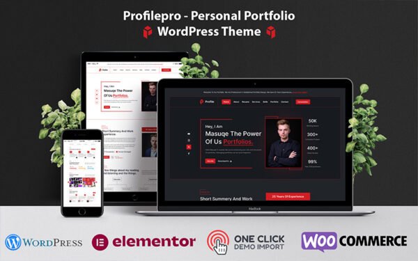Profilepro – Personal Portfolio WordPress Theme