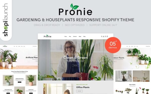 Pronie – Gardening & Houseplants Responsive Shopify Theme
