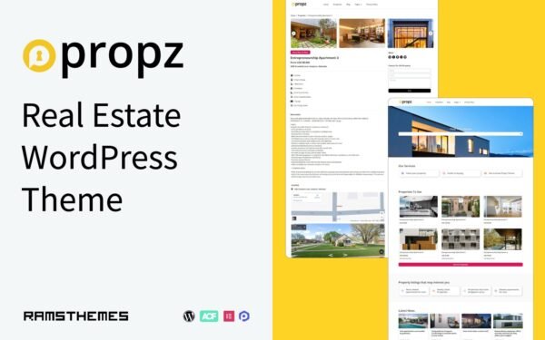 PROPZ – Real Estate Agency WordPress Theme