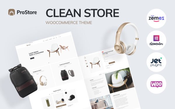 ProStore – clean store template for WooCommerce with Elementor WooCommerce Theme