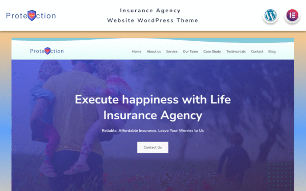 Protection – Insurance Agency Website WordPress Theme