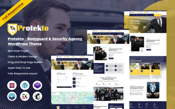 Protekto – Bodyguard & Security Agency WordPress Theme
