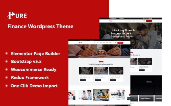 Pure – Finance Wordpress Theme WordPress Theme