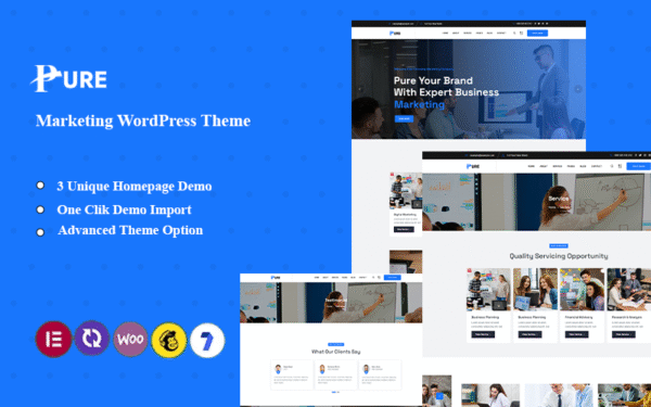 Pure – Marketing Agency Wordpress Theme WordPress Theme