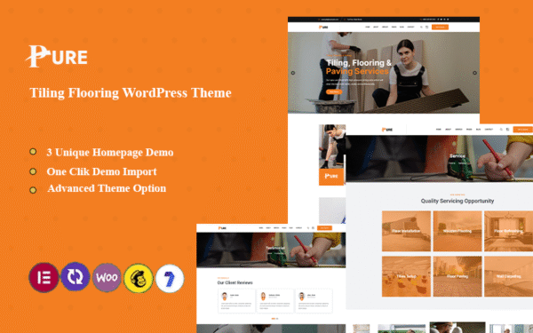 Pure – Tiling & Flooring Wordpress Theme WordPress Theme