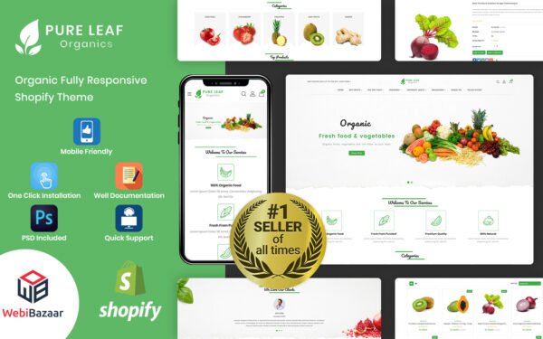Pureleaf – Organic Shopify Theme