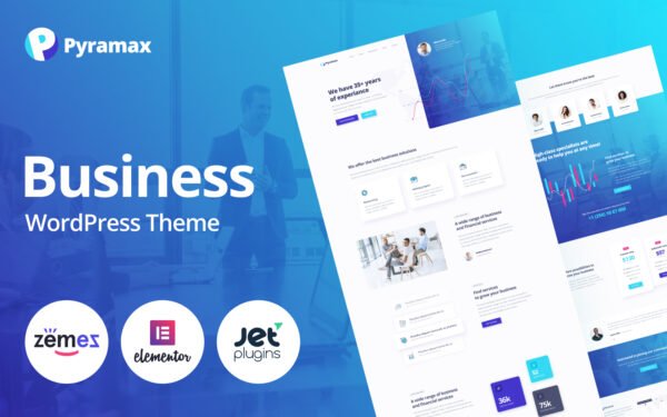 Pyramax – Consulting Classic WordPress Elementor Theme WordPress Theme