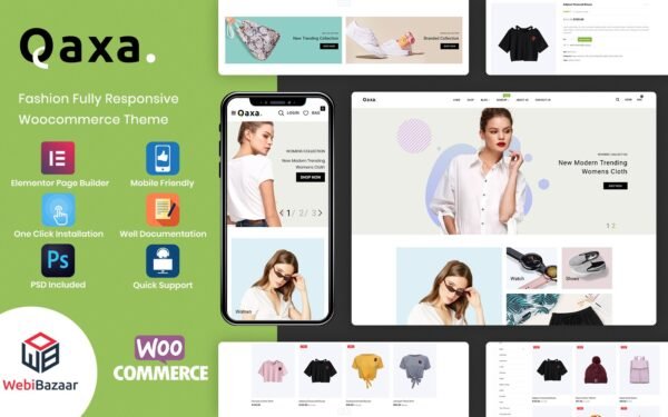 Qaxa – Fashion Responsive Store WooCommerce Theme