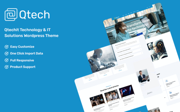 qtechit – Technology & IT Solutions WordPress Theme