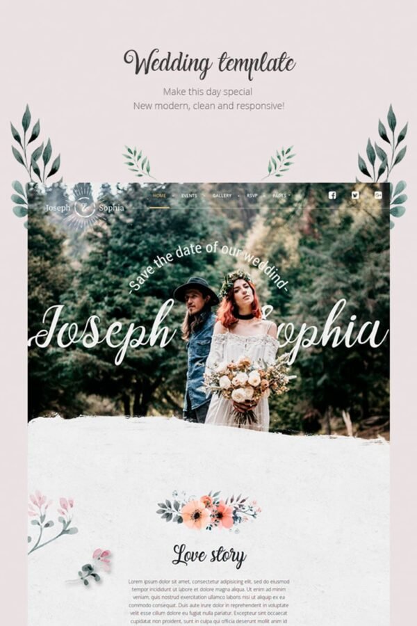 QueenFlowers – Wedding WordPress Theme