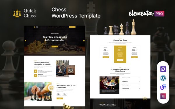 Quick Chass – Chess Club And Board Games WordPress Theme
