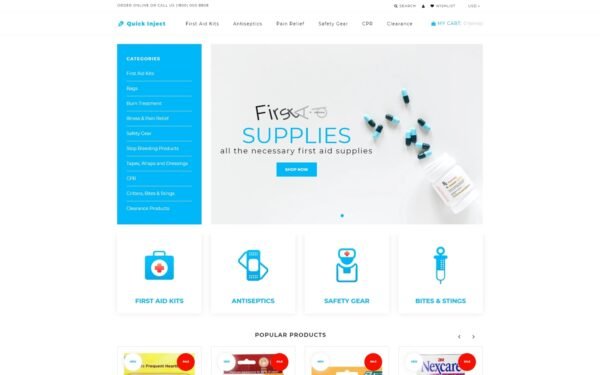 Quick Inject – First Aid Supplies Shopify Theme