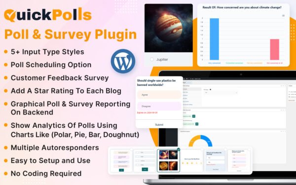 QuickPolls – Polls and Surveys Plugin WordPress Plugin