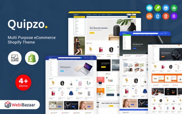 Quipzo – Modern & MultiPurpose Shopify Theme