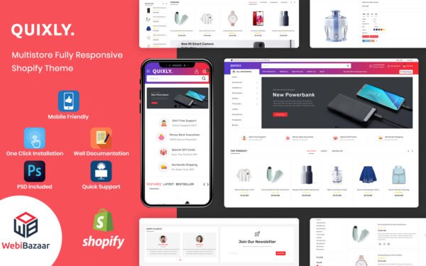Quixly – Modern Electronics & Multipurpose Shopify Theme