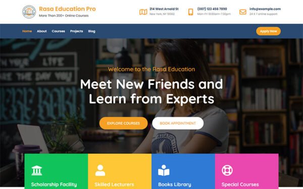 Rasa Education Pro – Elementor Based Education WordPress Theme