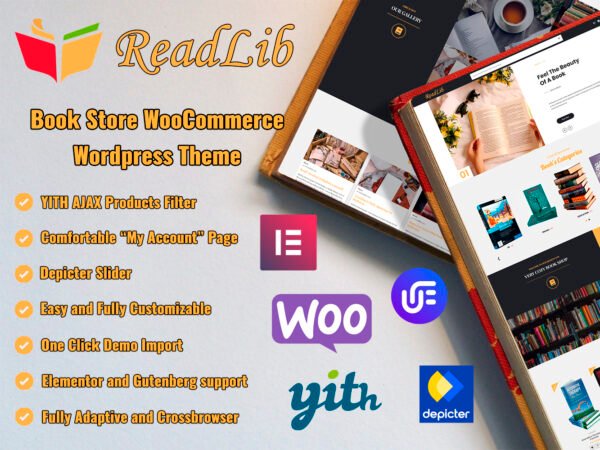 ReadLib – Book Store WooCommerce Theme