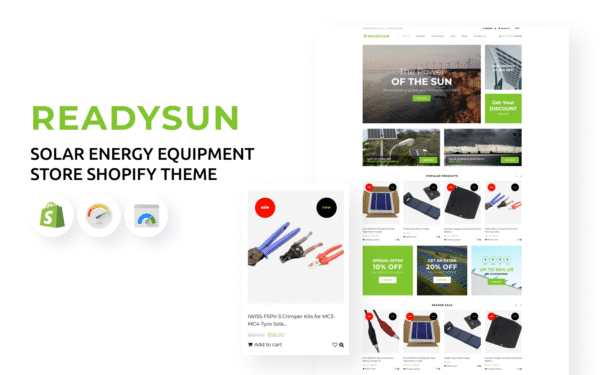 ReadySun – Solar Energy Equipment Store Shopify Theme