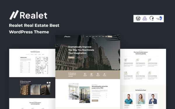 Realet – Real Estate Best WordPress Theme