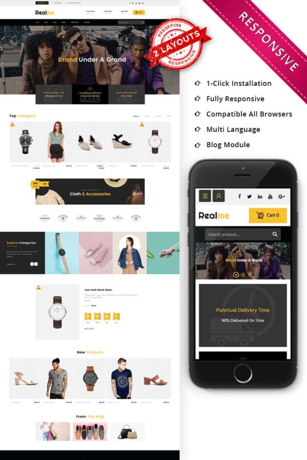 Realme Multipurpose – Responsive WooCommerce Theme