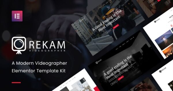Rekam Kit – Modern Videographer Elementor Pro Template Kit