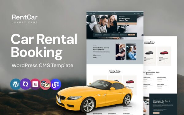 RentCar – Car Rentals Multipurpose WordPress Elementor Theme WordPress Theme