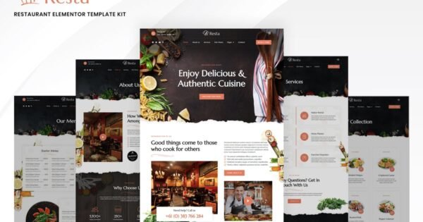 Resta – Restaurant Elementor Template Kit