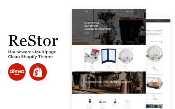 ReStore – Housewares Multipage Clean Shopify Theme