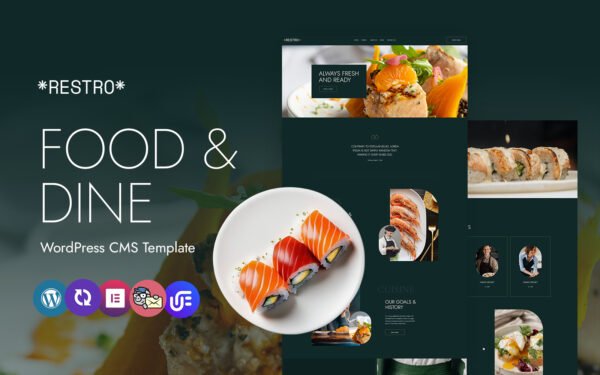 Restro -Cooking School And Restaurant Multipurpose WordPress Elementor Theme WordPress Theme