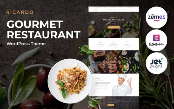 Ricardo – Gourmet Restaurant Responsive WordPress Theme