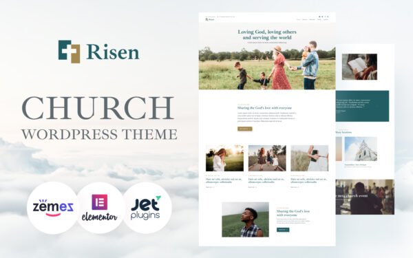 Risen – Neat WordPress Theme Church WordPress Theme