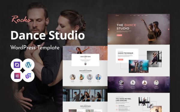 Roksdance – Dancing Academy And Dancing Studio WordPress Elementor Theme WordPress Theme