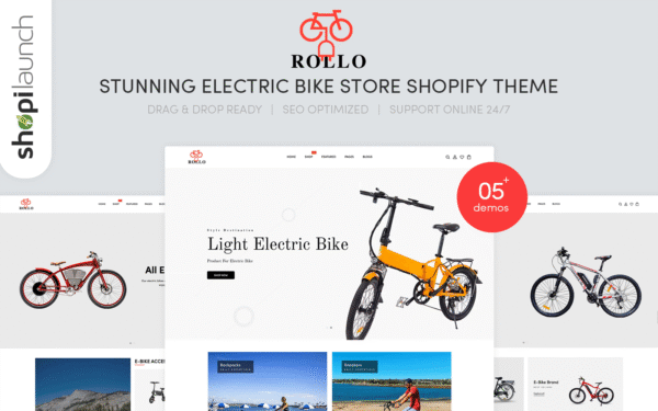 Rollo – Stunning Electric Bike Store eCommerce Shopify Theme