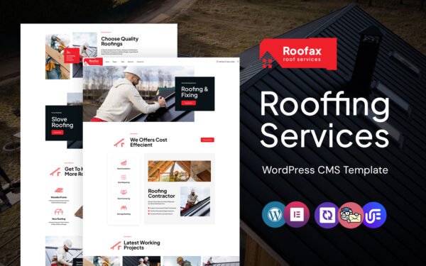 Roofax – Roofing Care Company WordPress Elementor Theme WordPress Theme